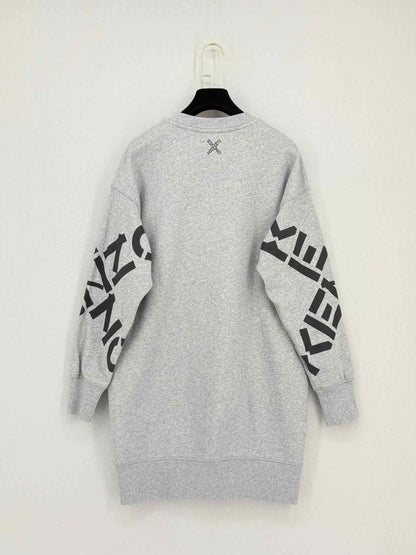 Pre - loved KENZO Grey Print Size XSmall Sweatshirt at Reems Closet
