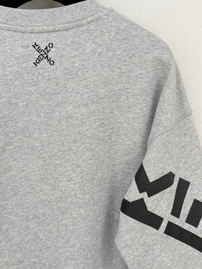 Pre - loved KENZO Grey Print Size XSmall Sweatshirt at Reems Closet
