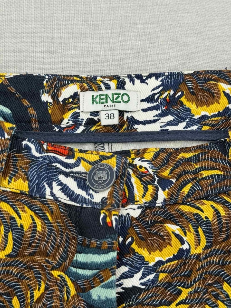 Pre - loved KENZO Skinny Yellow Multicolor Size US 6 Jeans at Reems Closet