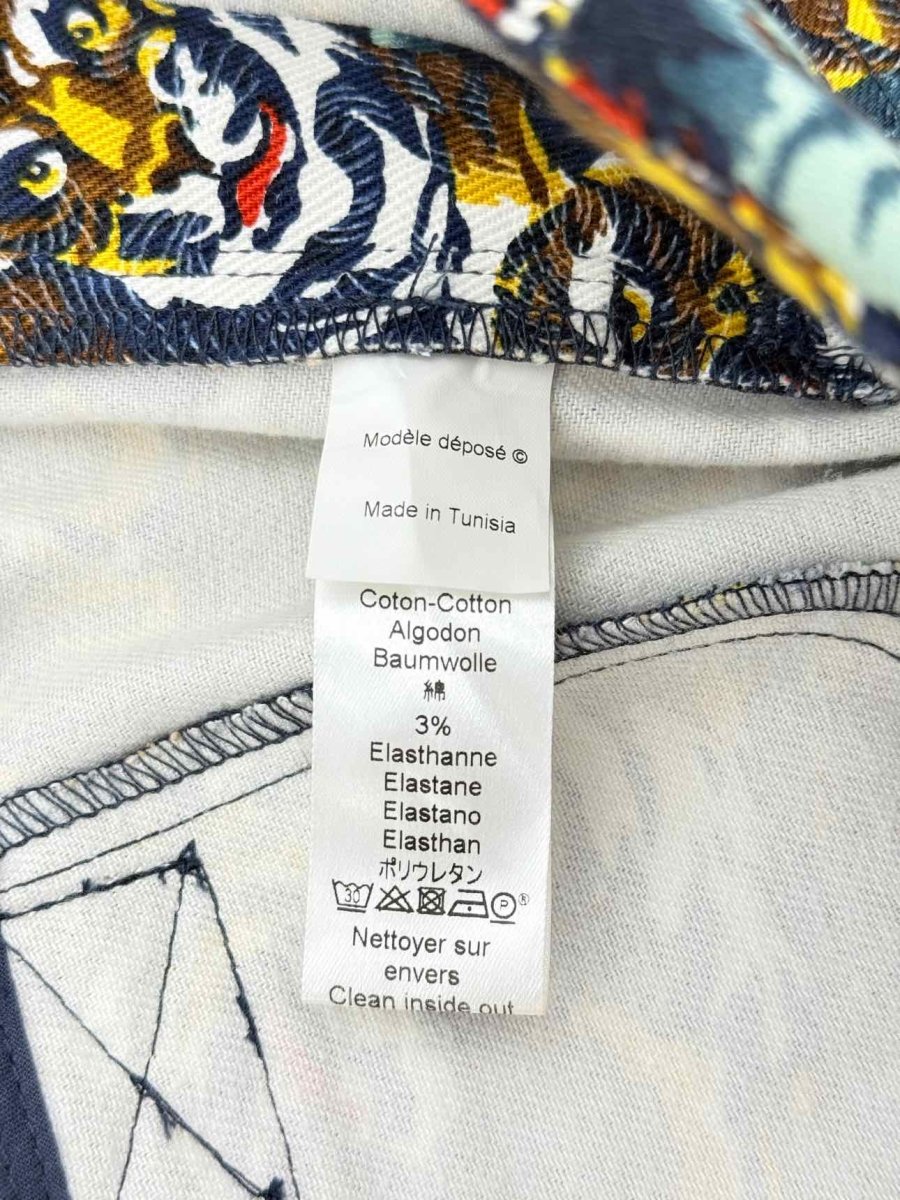 Pre - loved KENZO Skinny Yellow Multicolor Size US 6 Jeans at Reems Closet