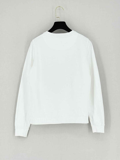 Pre - loved KENZO White Logo Embroidered Size Small Sweatshirt at Reems Closet