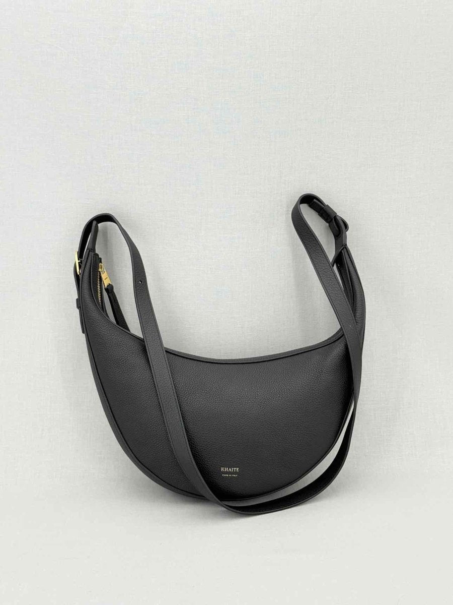 Pre - loved KHAITE Augustina Black Shoulder Bag at Reems Closet