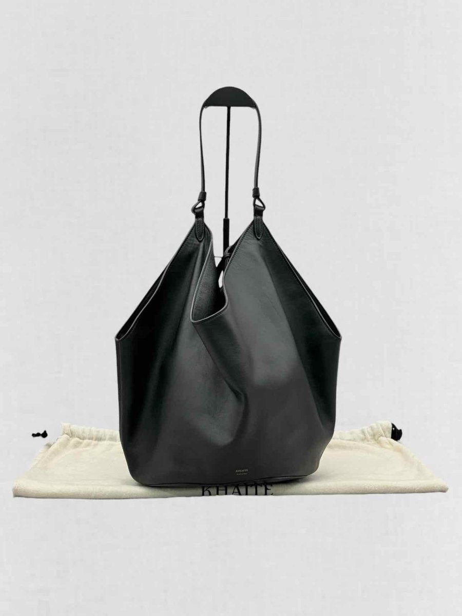 Pre - loved KHAITE Lotus Black Tote Bag at Reems Closet