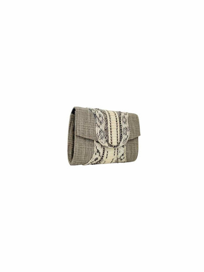 Pre - loved KHIRMA NEW YORK Flap Black Clutch at Reems Closet