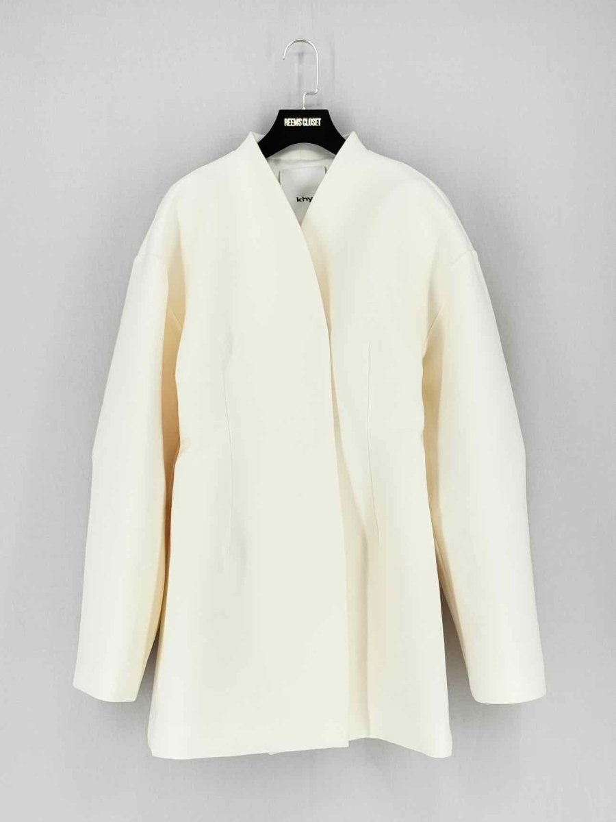 Pre - loved KHY Oversized Cream Size Small Jacket at Reems Closet