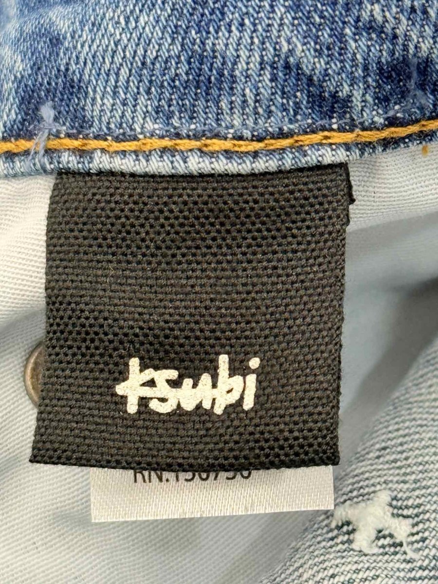 Pre - loved KSUBI Rise N Hi Misfit Blue Size 26 Shorts at Reems Closet
