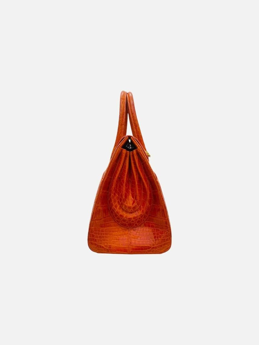 Pre - loved KWANPEN Sakura Orange Top Handle at Reems Closet