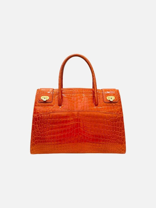 Pre - loved KWANPEN Sakura Orange Top Handle at Reems Closet