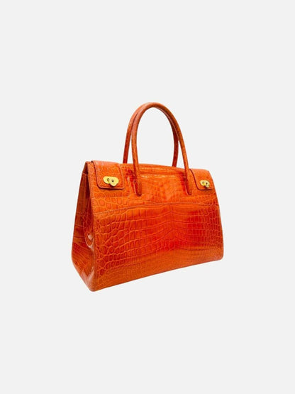 Pre - loved KWANPEN Sakura Orange Top Handle at Reems Closet