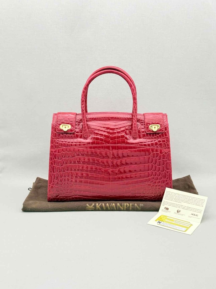 Pre-loved KWANPEN Sakura Red Top Handle at Reems Closet