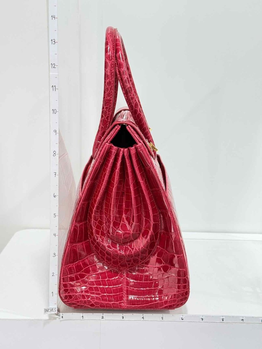 Pre-loved KWANPEN Sakura Red Top Handle at Reems Closet