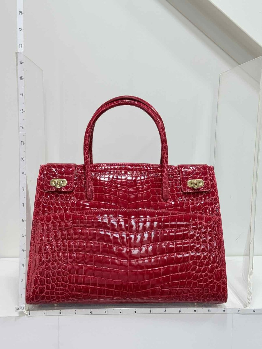 Pre-loved KWANPEN Sakura Red Top Handle at Reems Closet