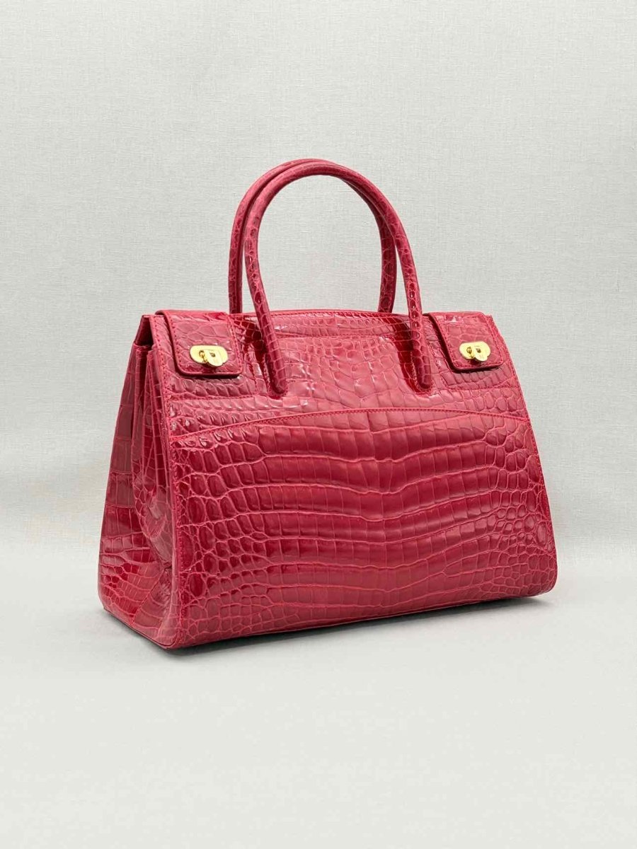 Pre-loved KWANPEN Sakura Red Top Handle at Reems Closet