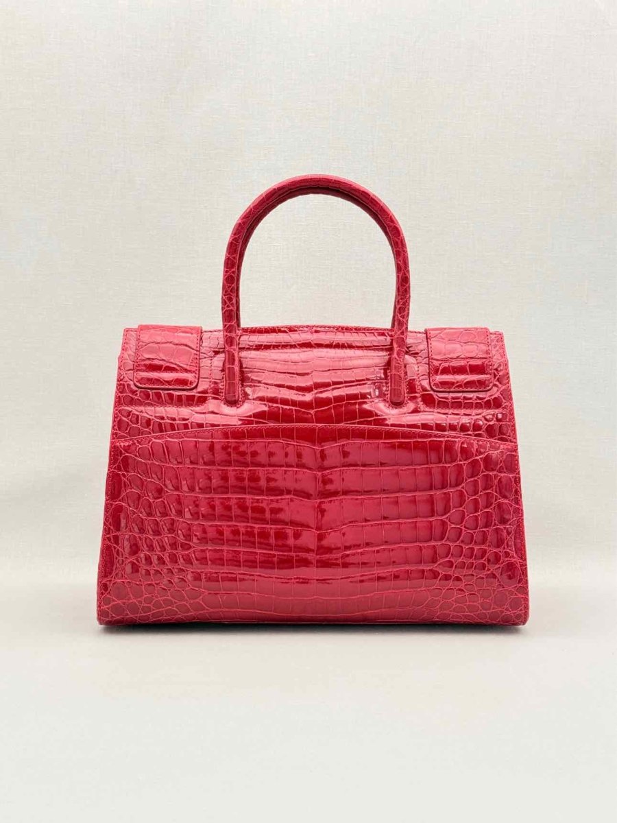 Pre-loved KWANPEN Sakura Red Top Handle at Reems Closet