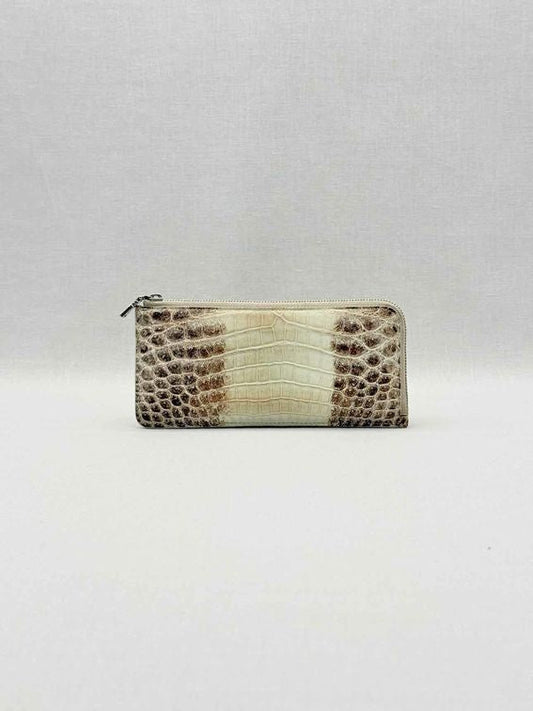 Pre-loved KWANPEN White & Brwon Continental Wallet at Reems Closet