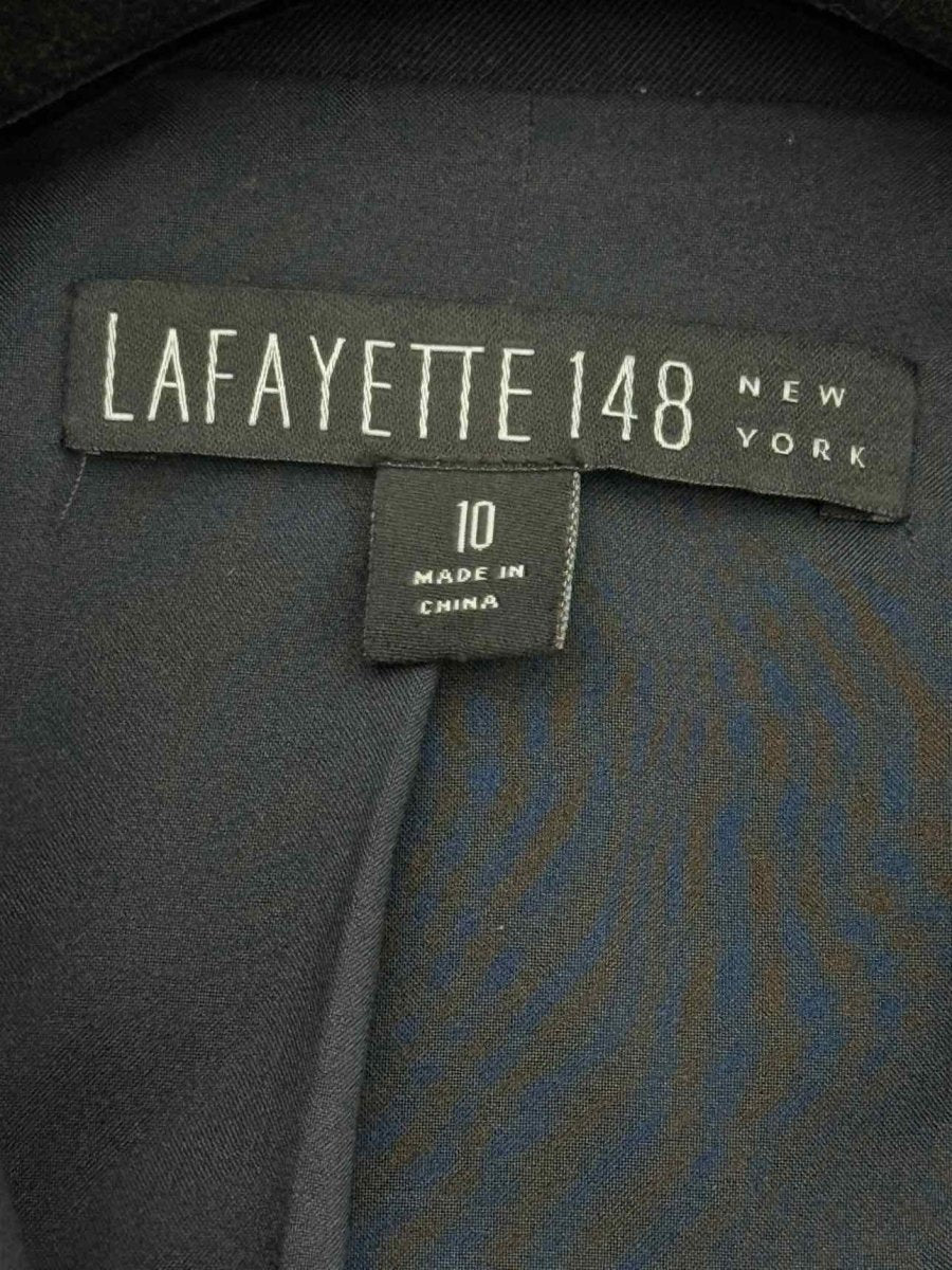 Pre - loved LAFAYETTE Navy Blue Pleated Size US 10 Jacket at Reems Closet