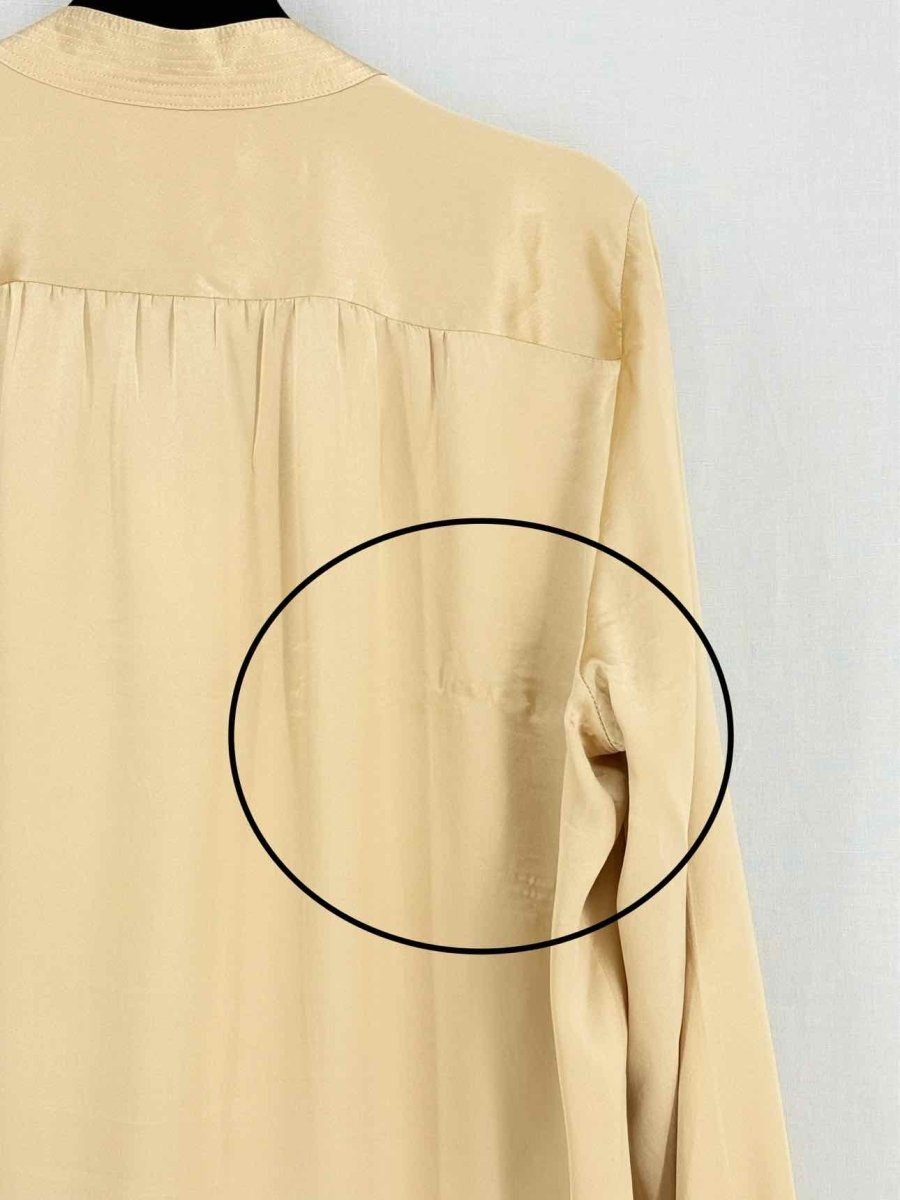 Pre - loved L'AGENCE Beige Size Large Shirt at Reems Closet