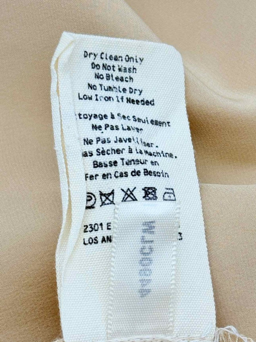 Pre - loved L'AGENCE Beige Size Large Shirt at Reems Closet