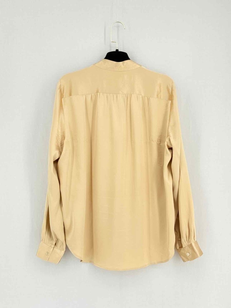 Pre - loved L'AGENCE Beige Size Large Shirt at Reems Closet