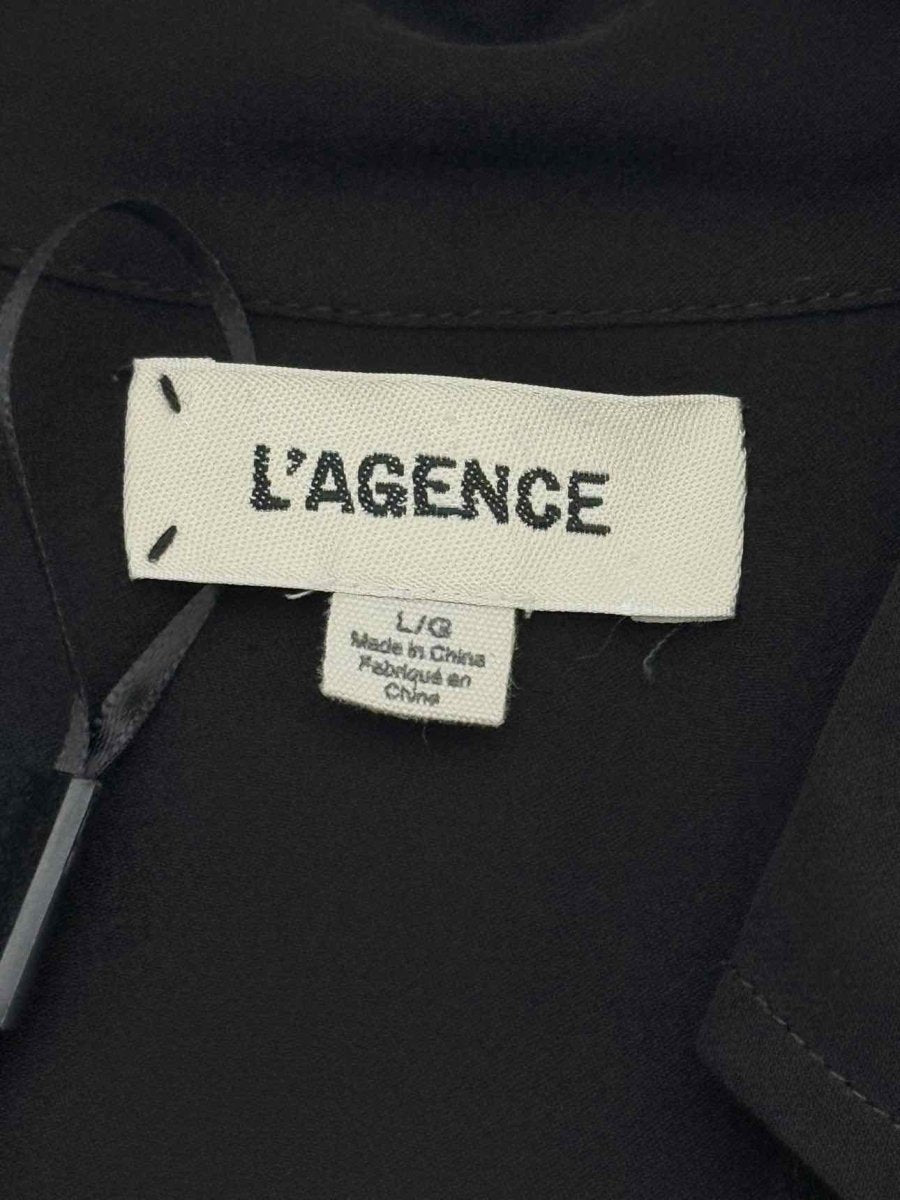Pre - loved L'AGENCE Black Size Large Shirt at Reems Closet