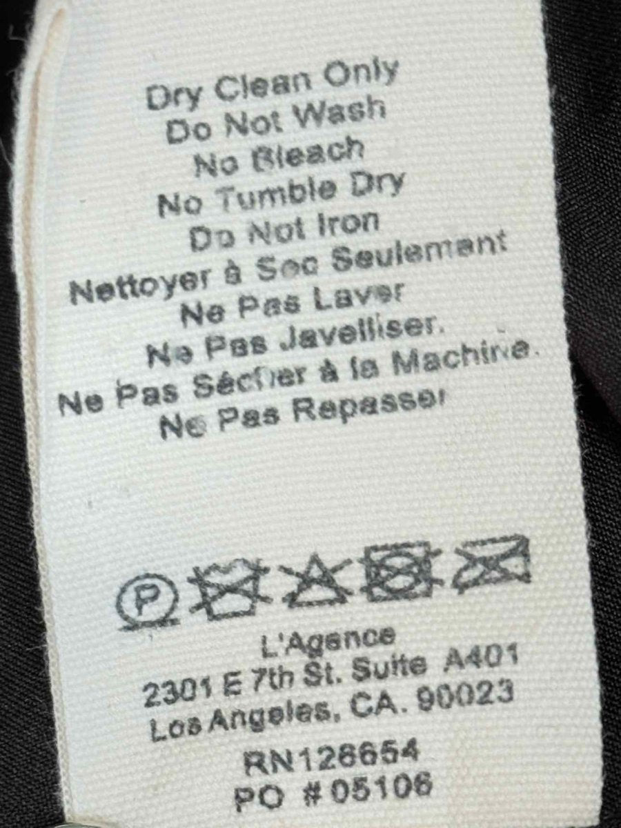 Pre - loved L'AGENCE Black Size US 10 Coat at Reems Closet