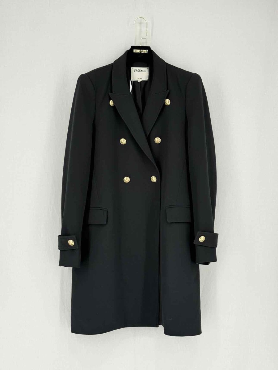Pre - loved L'AGENCE Black Size US 10 Coat at Reems Closet