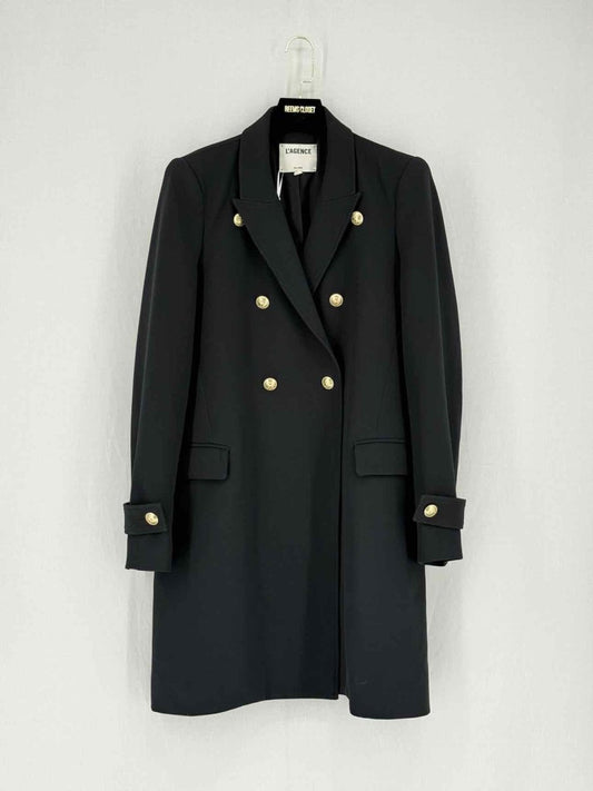 Pre - loved L'AGENCE Black Size US 10 Coat at Reems Closet