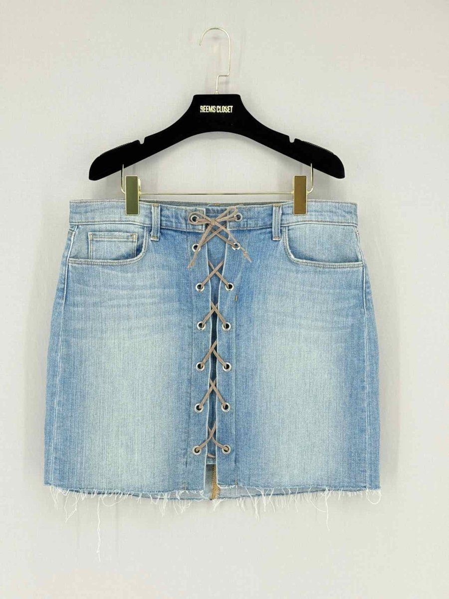 Pre - loved L'AGENCE Bleu Jean Size 31 Mini Skirt at Reems Closet