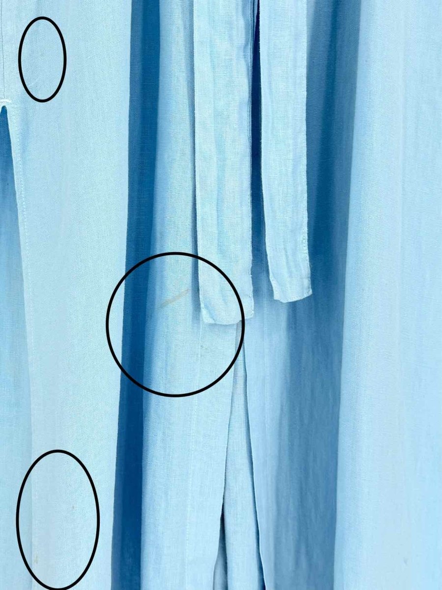 Pre - loved L'AGENCE Blue Pocket Size Large Long Dress at Reems Closet