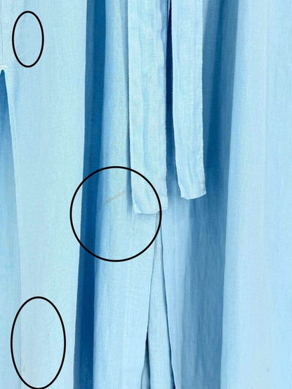 Pre - loved L'AGENCE Blue Pocket Size Large Long Dress at Reems Closet