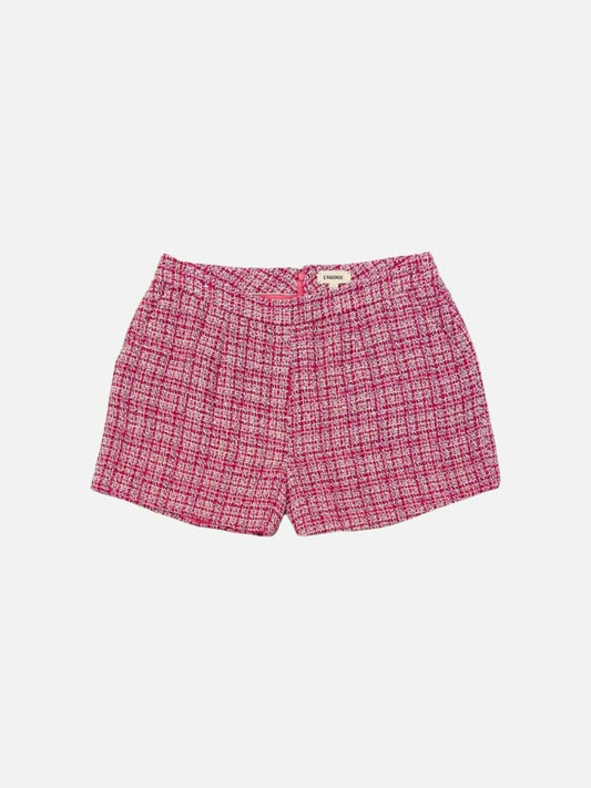 Pre - loved L'AGENCE Boucle Pink Shorts Large at Reems Closet