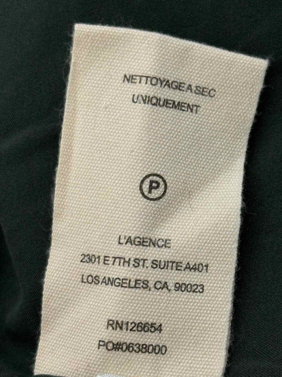 Pre - loved L'AGENCE Brooke Green Plaid Size US 10 Blazer at Reems Closet