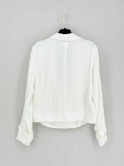 Pre - loved L'AGENCE Cream Size US 10 Jacket at Reems Closet