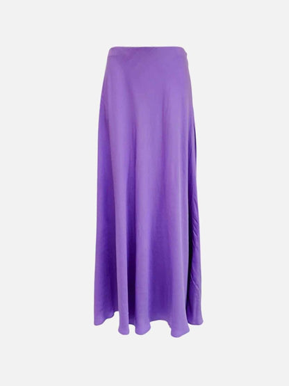 Pre - loved L'AGENCE Front Tie Purple Top & Skirt Outfit at Reems Closet