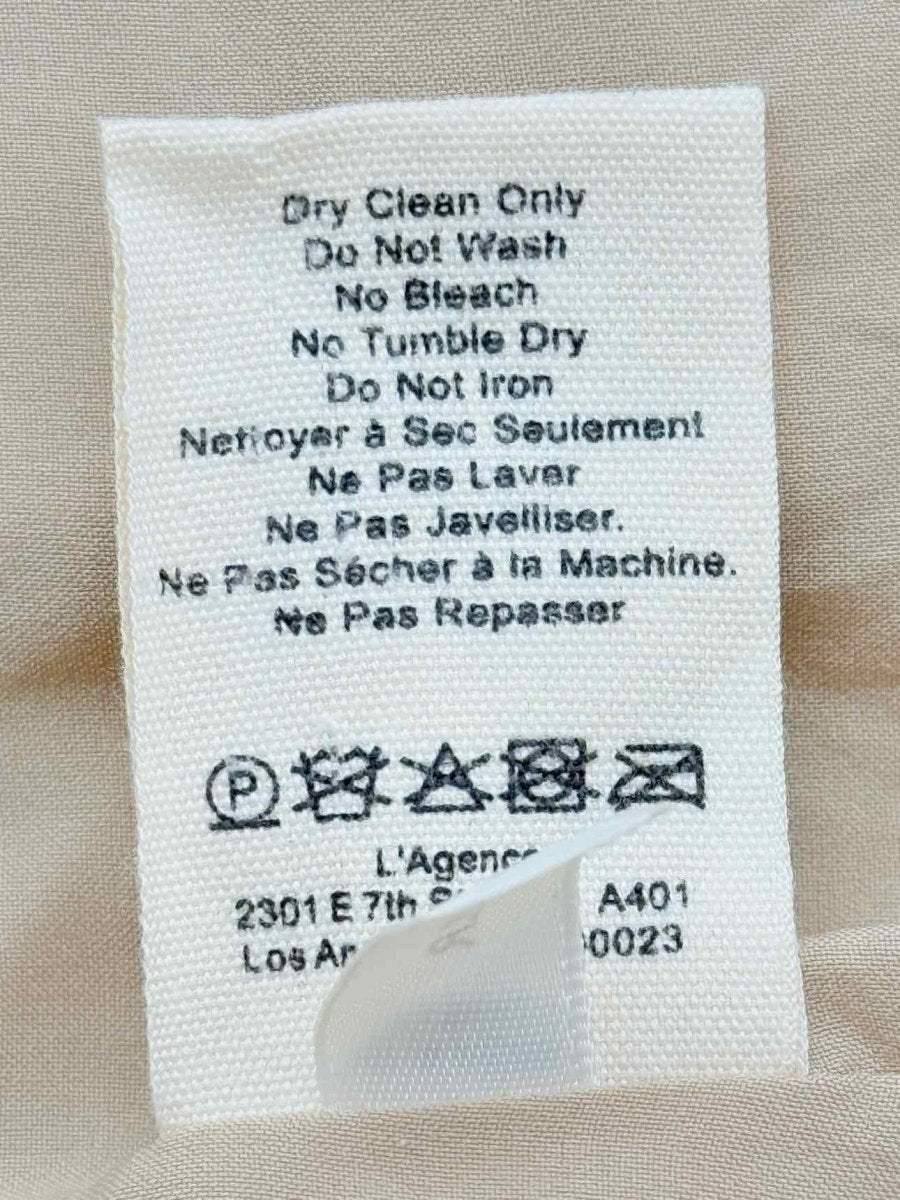 Pre - loved L'AGENCE Gold Tweed Size US 10 Jacket at Reems Closet