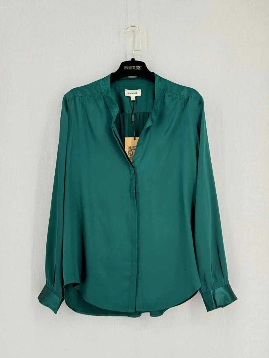 Pre - loved L'AGENCE Green Size Large Top at Reems Closet