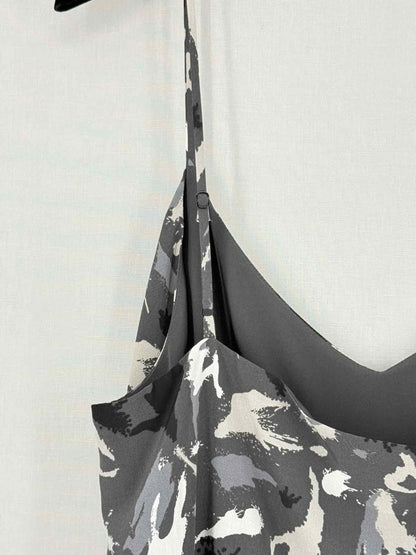 Pre - loved L'AGENCE Grey Multicolor Printed Size Large Camisole at Reems Closet