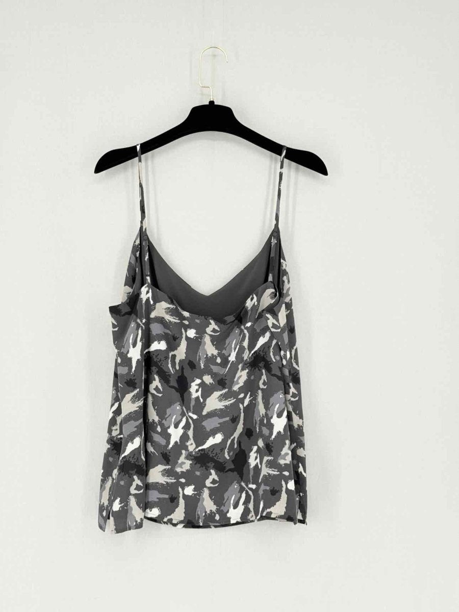 Pre - loved L'AGENCE Grey Multicolor Printed Size Large Camisole at Reems Closet