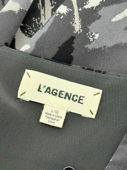 Pre - loved L'AGENCE Grey Multicolor Printed Size Large Camisole at Reems Closet