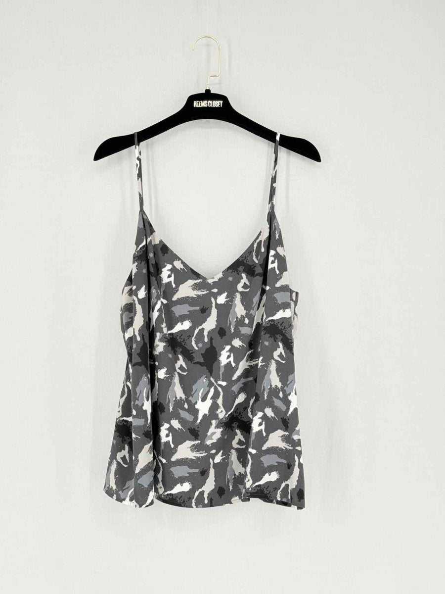 Pre - loved L'AGENCE Grey Multicolor Printed Size Large Camisole at Reems Closet