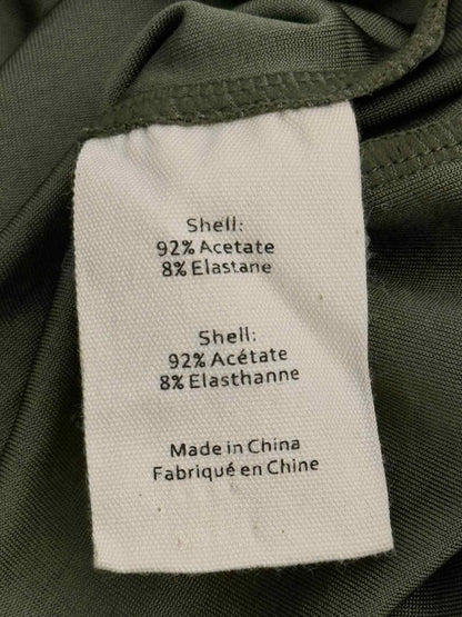 Pre - loved L'AGENCE Khaki Size Large Midi Dress at Reems Closet