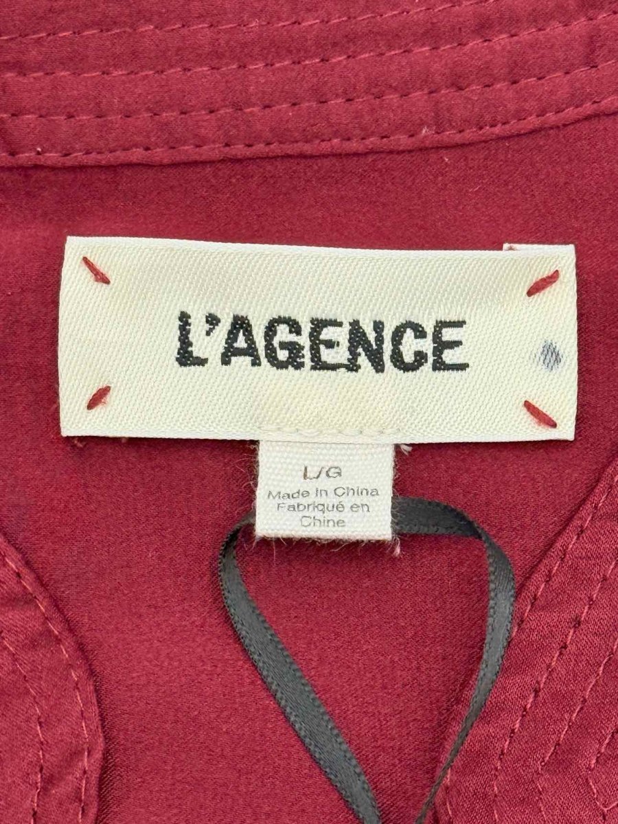 Pre - loved L'AGENCE Maroon Size Large Top at Reems Closet