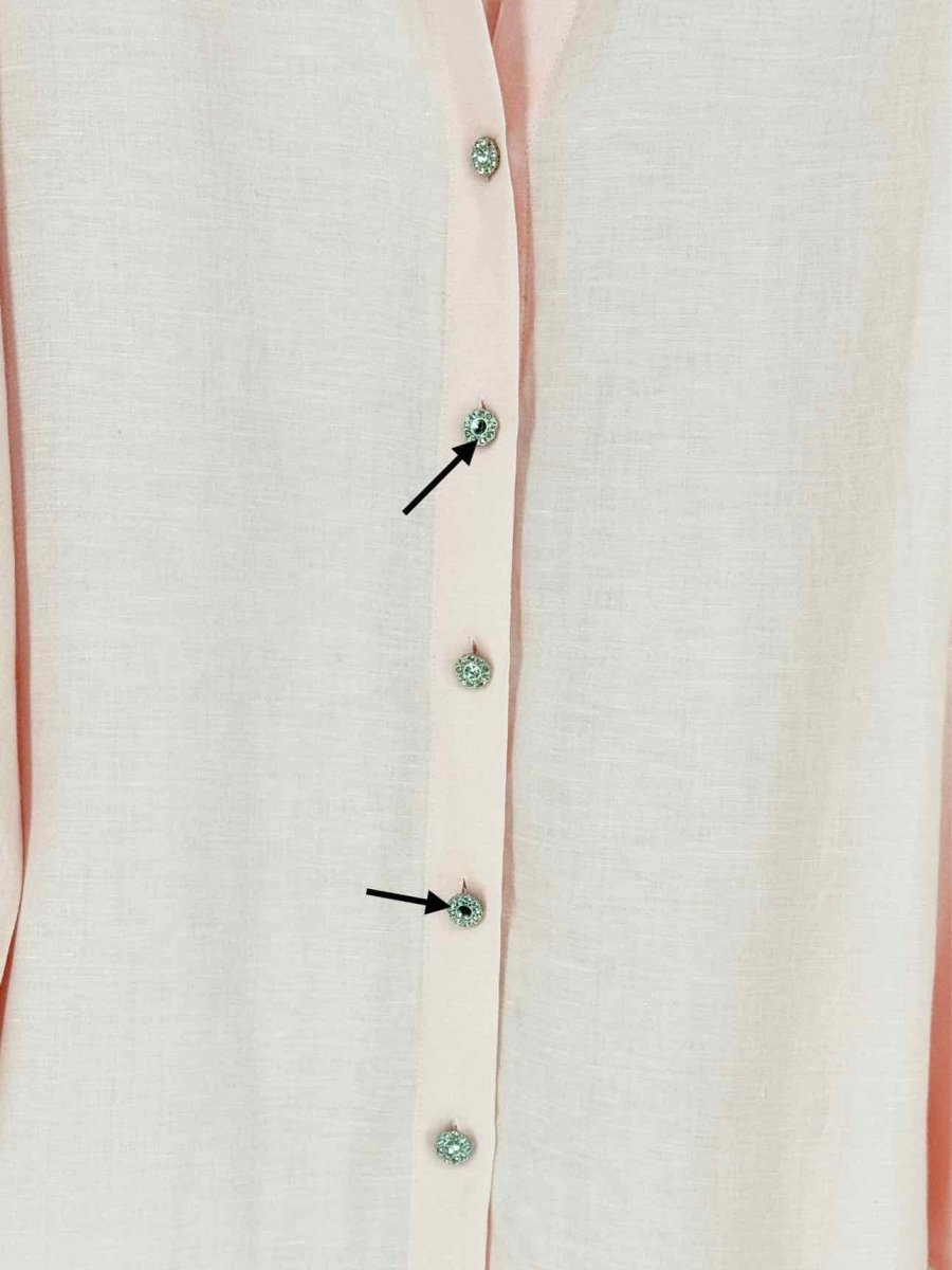 Pre - loved L'AGENCE Nina Pink Size Large Shirt at Reems Closet