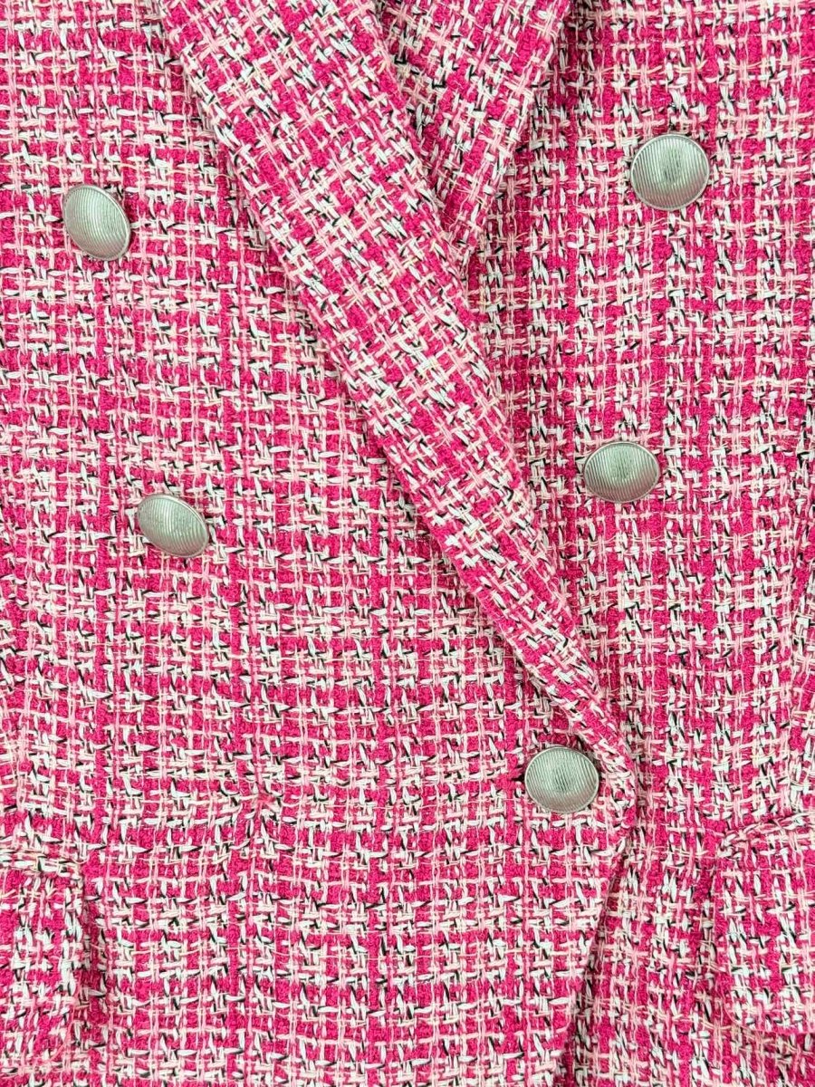Pre - loved L'AGENCE Pink Tweed Size US 10 Jacket at Reems Closet