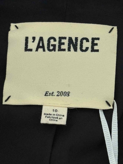 Pre - loved L'AGENCE Red Multicolor Plaid Size US 10 Jacket at Reems Closet