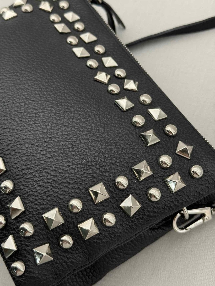 Pre - loved LAISA Black Studded Crossbody at Reems Closet