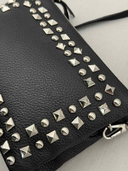 Pre - loved LAISA Black Studded Crossbody at Reems Closet