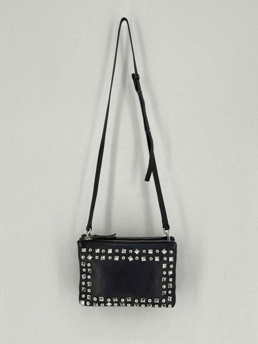 Pre - loved LAISA Black Studded Crossbody at Reems Closet