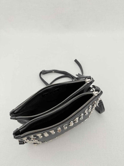 Pre - loved LAISA Black Studded Crossbody at Reems Closet