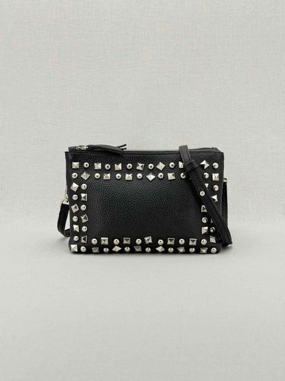 Pre - loved LAISA Black Studded Crossbody at Reems Closet